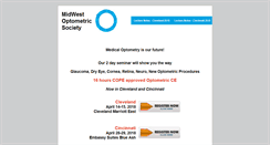 Desktop Screenshot of midwestoptometricsociety.com