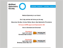 Tablet Screenshot of midwestoptometricsociety.com